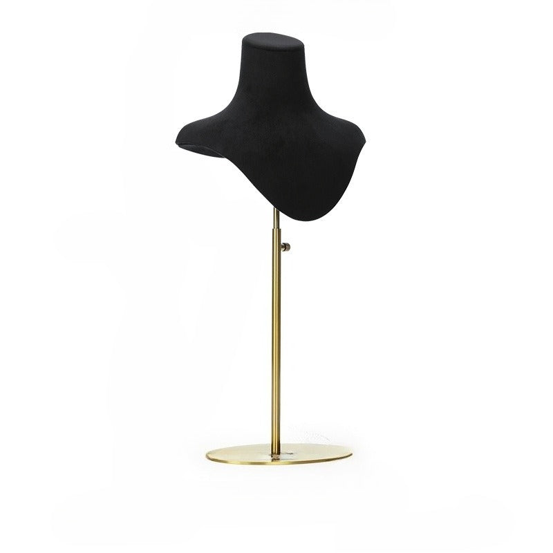 earring display - Black Velvet Display Stand Bust Earring C02663 open view