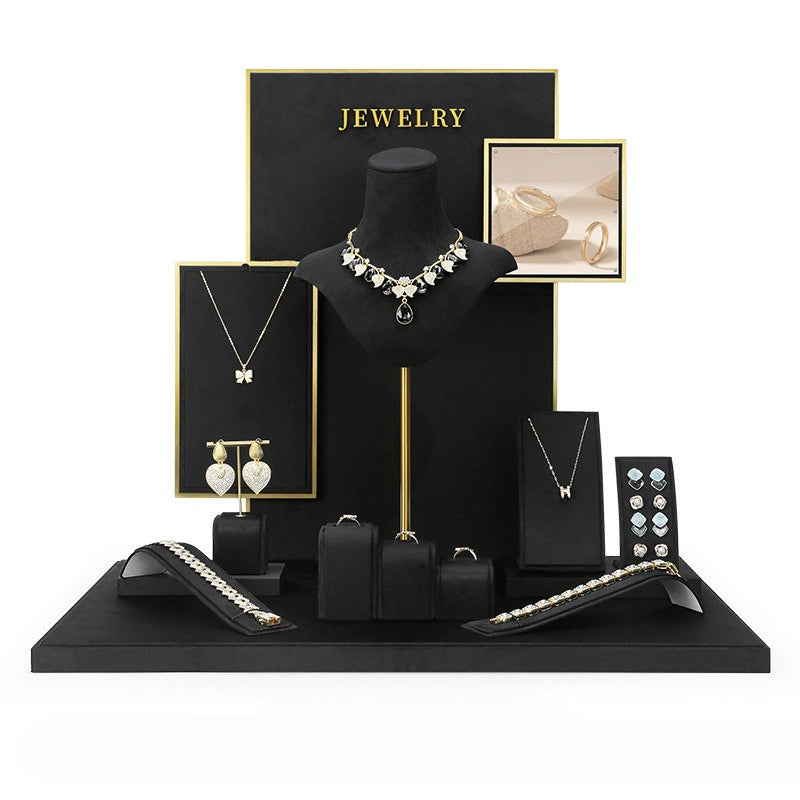 earring display - Black Velvet Display Stand Bust Earring C02663 product view 20