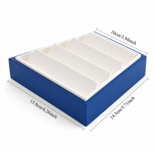 earring display - 12 Blue White Earring Tray Display T052 open view