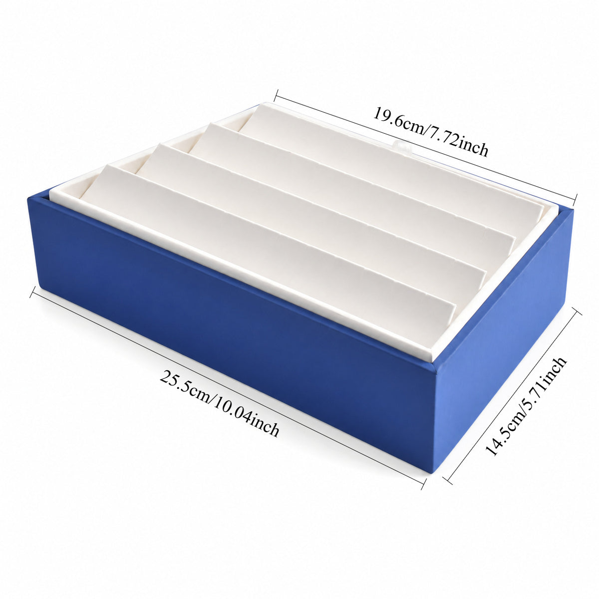 earring display - 20 Blue White Earring Tray T050 open view