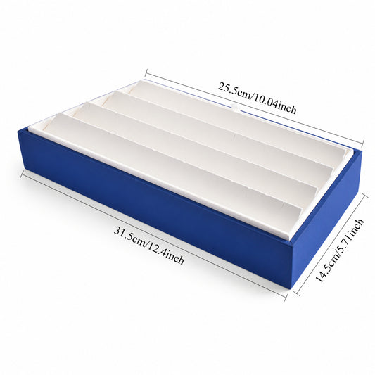earring display - 28 Blue White Earring Tray Display T051 open view