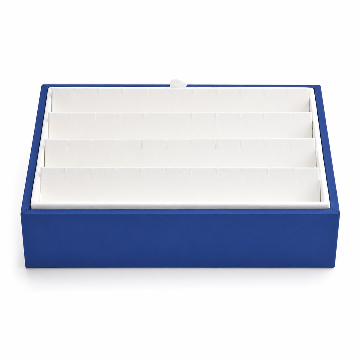 earring display - 20 Blue White Earring Display Tray T046E45-W side view