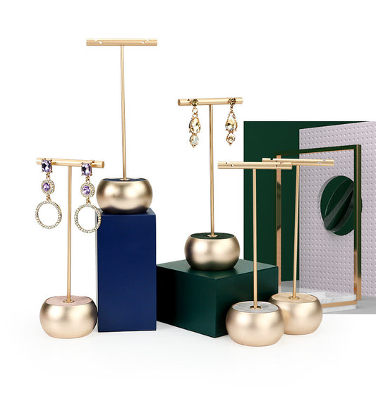 earring display - Metal Display Stand Rings Earrings C00778 front view