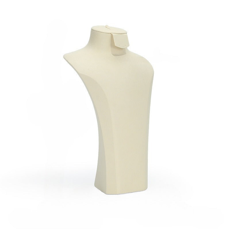 earring display - Microfiber Mannequin Display Bust Earrings C02609 side view