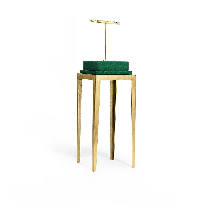earring display and necklace display - Green Microfiber Display Necklaces Rings Earrings C01511 product view 07