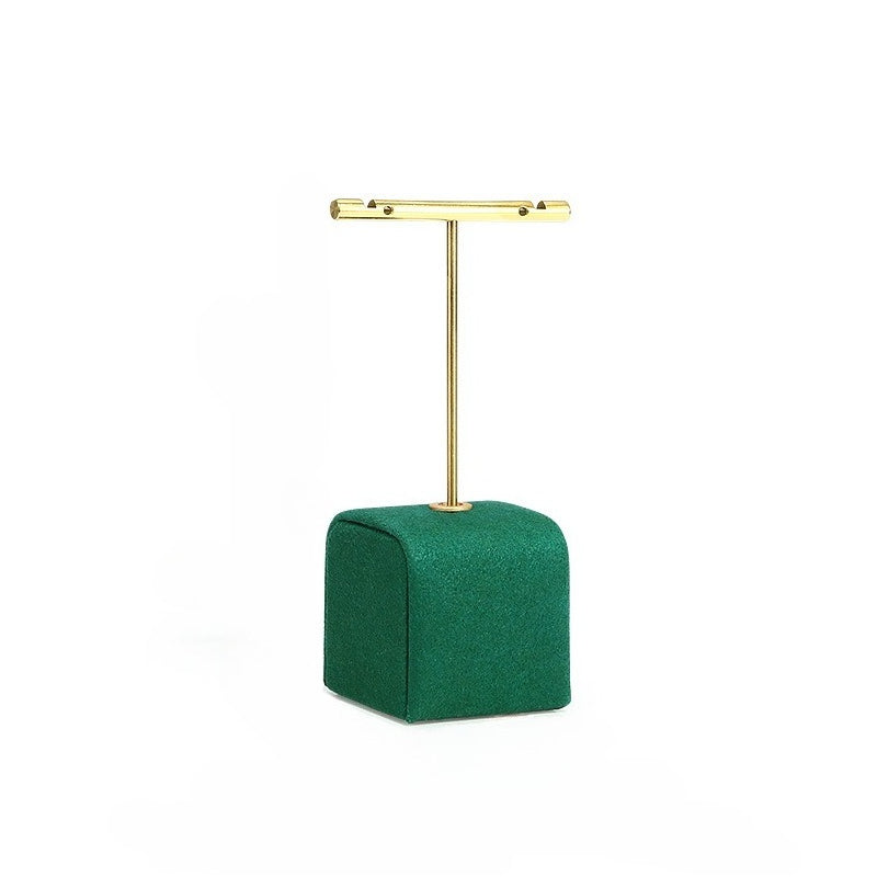 earring display and necklace display - Green Microfiber Display Necklaces Rings Earrings C01511 product view 09