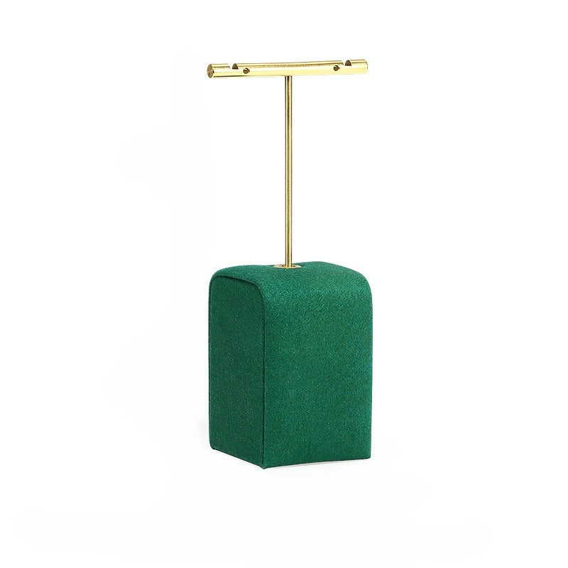 earring display and necklace display - Green Microfiber Display Necklaces Rings Earrings C01511 product view 10