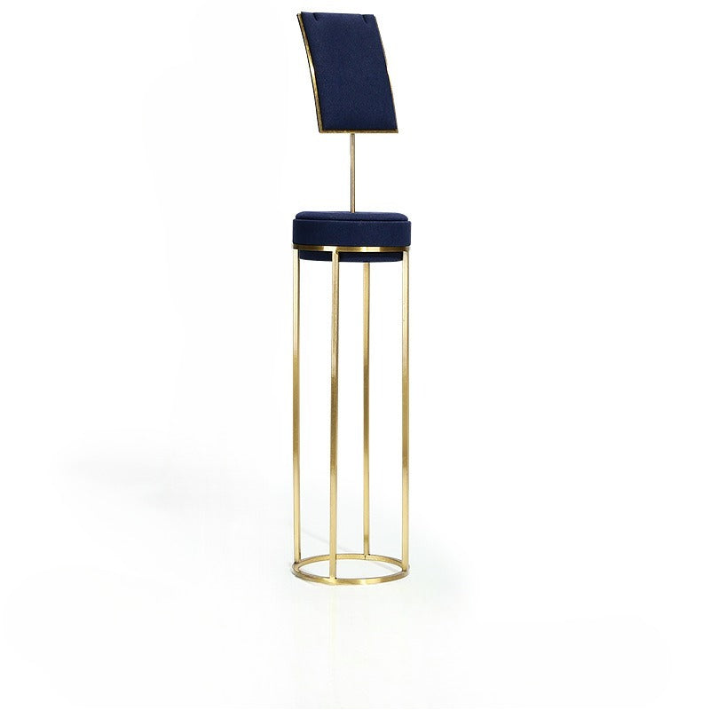 earring display and necklace display - Gold Velvet Metal Display Stand Necklace Earring C01405 product view 05