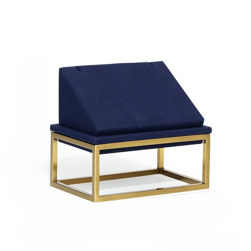 earring display and necklace display - Gold Velvet Metal Display Stand Necklace Earring C01405 product view 09