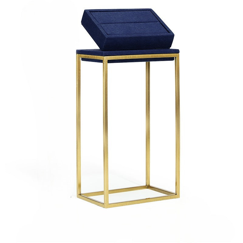 earring display and necklace display - Gold Velvet Metal Display Stand Necklace Earring C01405 product view 10