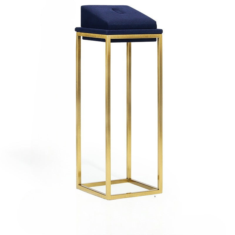 earring display and necklace display - Gold Velvet Metal Display Stand Necklace Earring C01405 product view 12