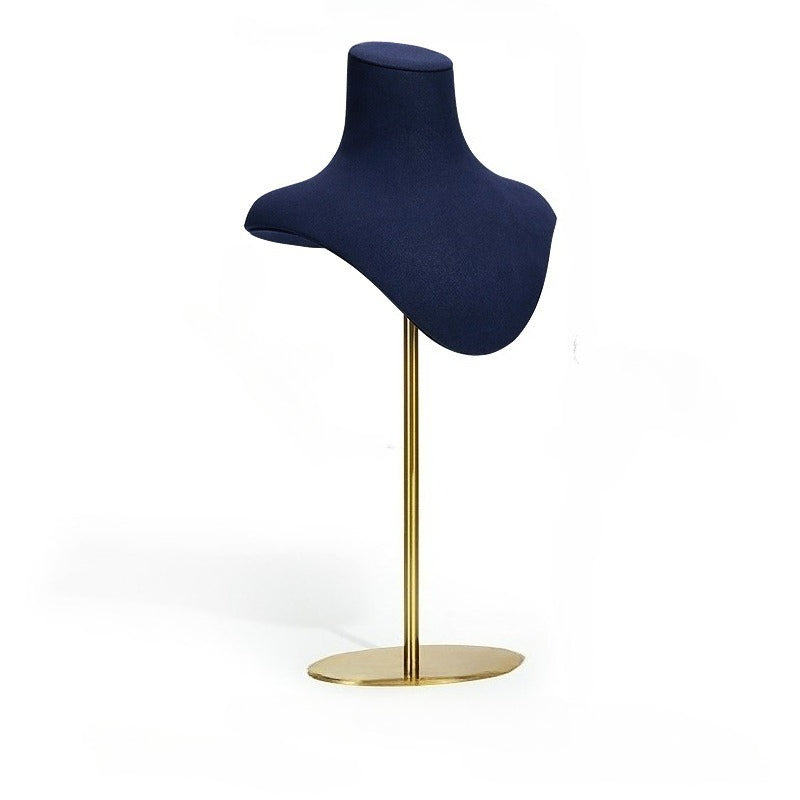 earring display and necklace display - Gold Velvet Metal Display Stand Necklace Earring C01405 product view 16