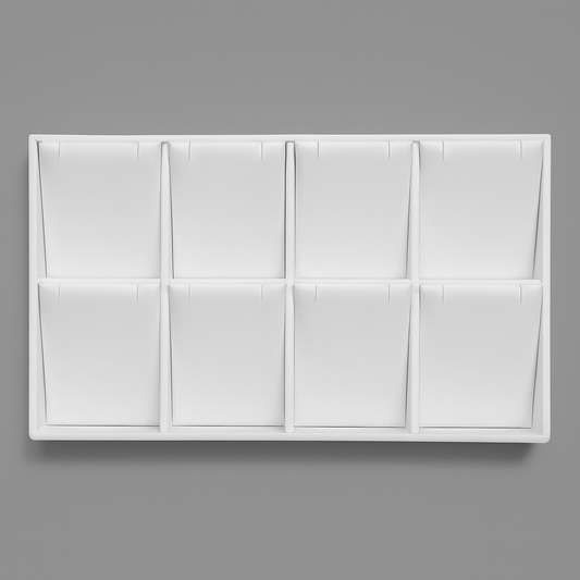earring display and pendant display and bracelet display - 07 Gray Earring Pendant Trays Bracelet T023P8-W front view