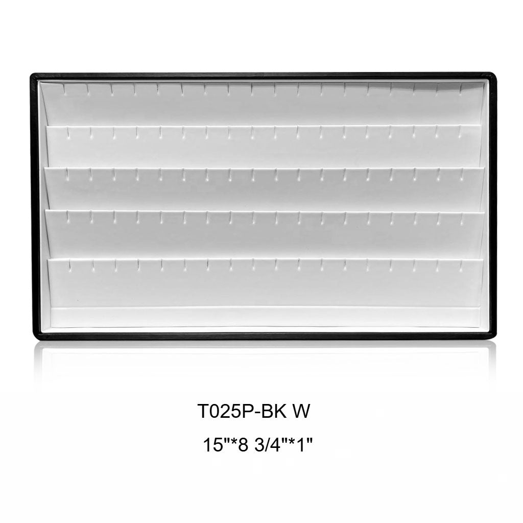 earring display and pendant display - Gray PU Earring Pendant Display Trays T002-R PU-G front view