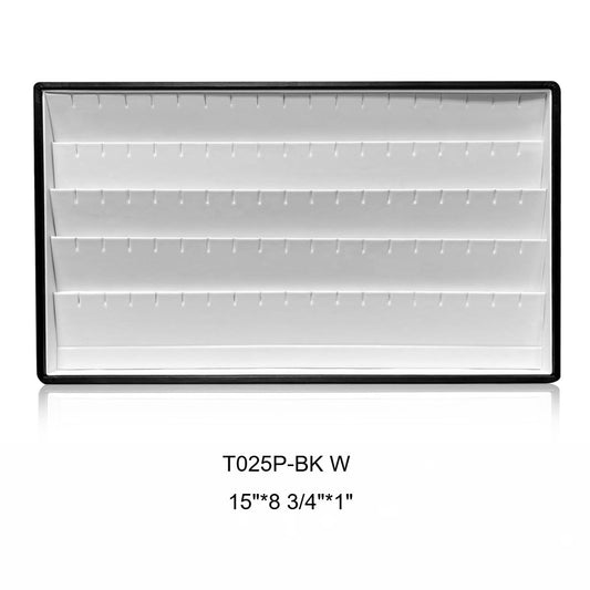earring display and pendant display - Gray PU Earring Pendant Display Trays T002-R PU-G front view