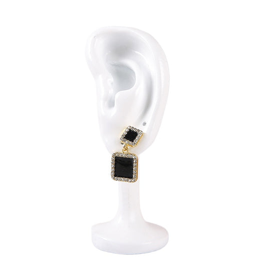 earring display - Black White Earring Display Stand Mannequin C02659 open view