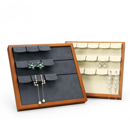 earring display - Wood Earring Display Stand C00790 front view