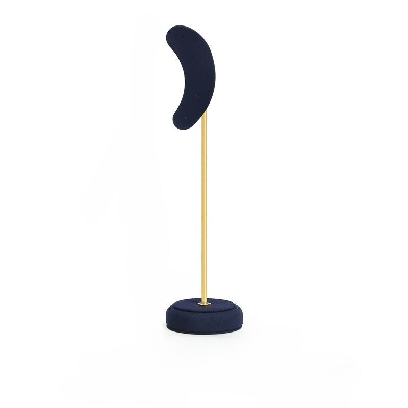 Luxury Microfiber Ear-shaped Earring Display Stand