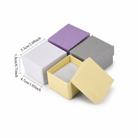 jewelry box - 48 Cardboard Cotton Boxes B1522-MX15 open view