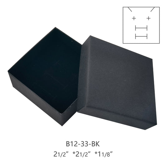 jewelry box - 50pcs Black Boxes B12-33-BK BK BK front view