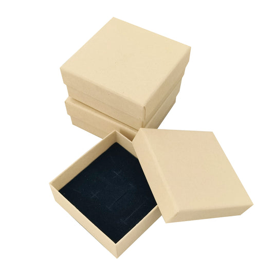 jewelry box - 50pcs Brown Boxes B12-33-BR BK BR open view