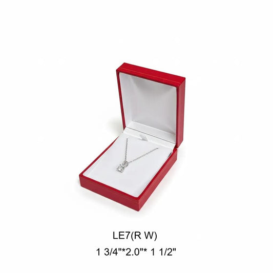 jewelry box - 6pcs Red Gold Boxes LE7(R W) front view