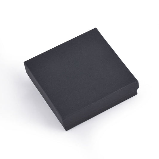 jewelry box - 100pcs Black Cotton Boxes BX2733BK open view