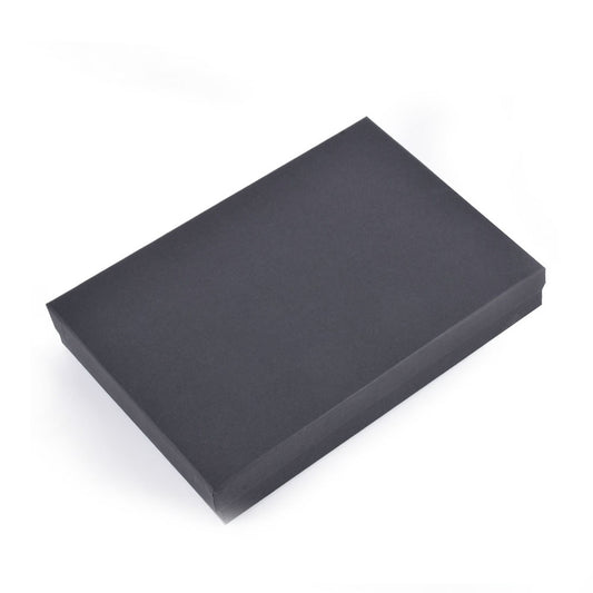 jewelry box - 100pcs Black Cotton Boxes BX2775BK open view