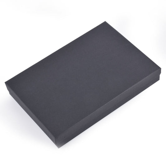 jewelry box - 100pcs Black Cotton Boxes BX2785BK open view