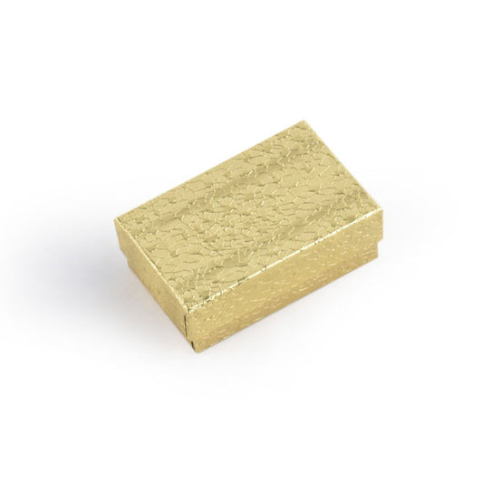 jewelry box - 100pcs Gold Cotton Boxes BX2832 open view