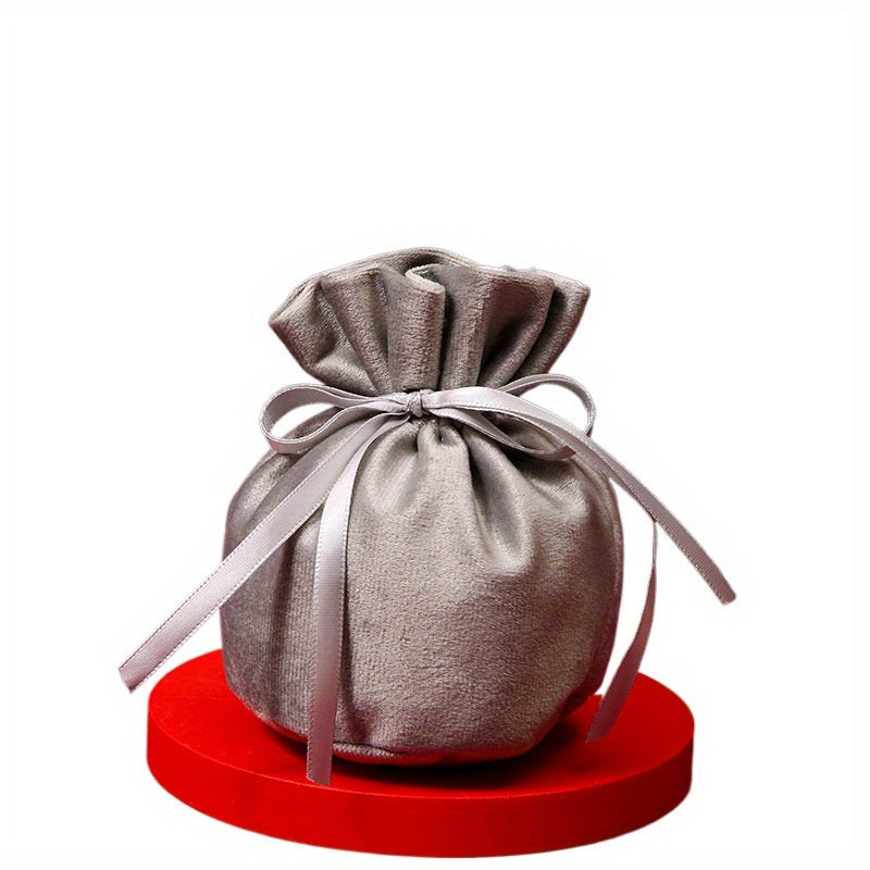 jewelry box and jewelry pouch - 25pcs Red Velvet Bag Box Bags Pouches JP021-V-R product view 05