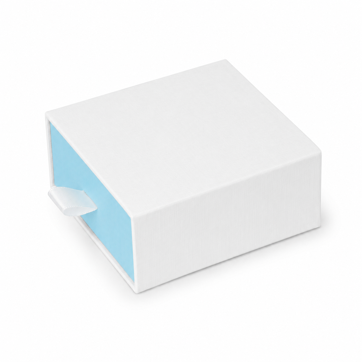 jewelry box - White & Baby Blue Drawer Jewelry Boxes 24 Pack B2533-T product view 07