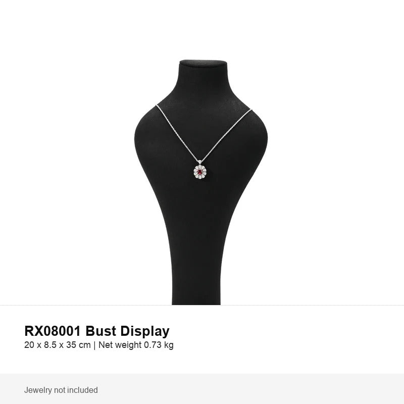 jewelry display - Black Microfiber Jewelry Display Stand Set C03005 product view 11