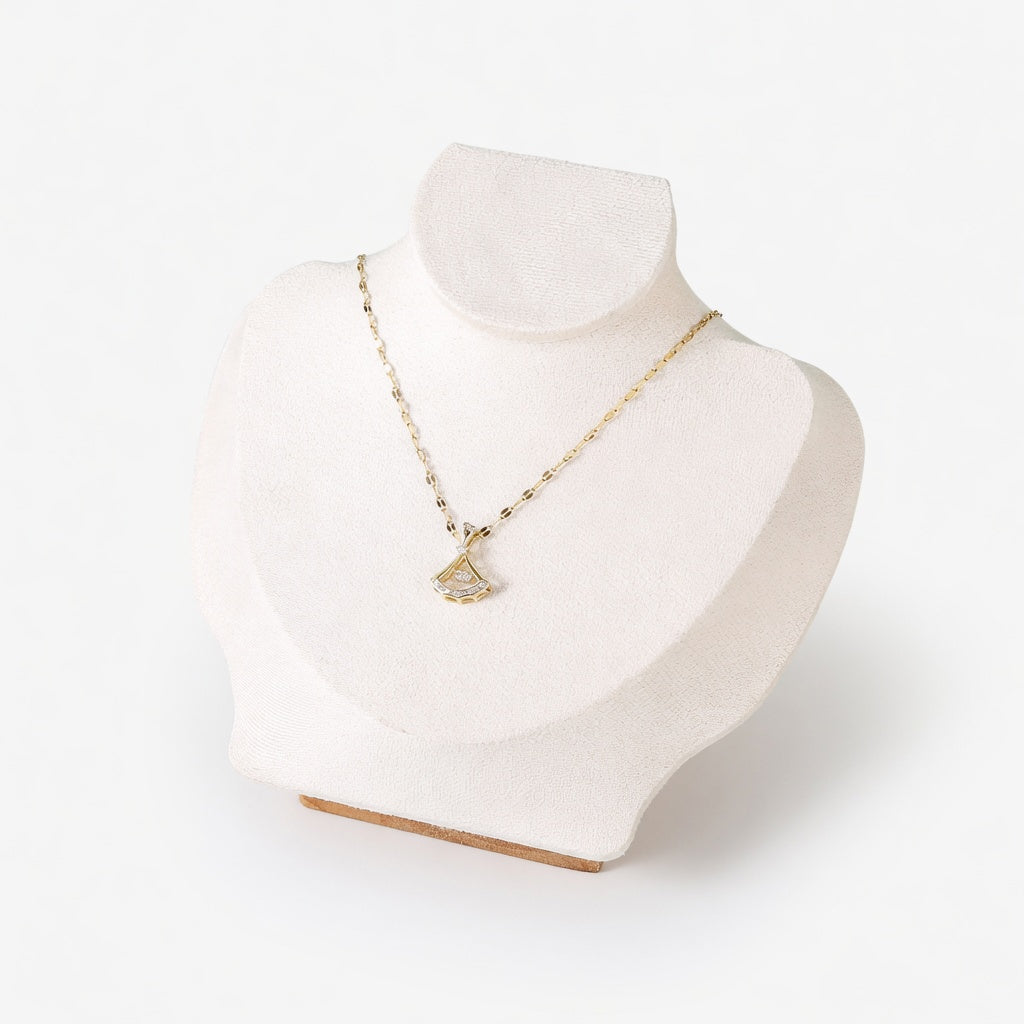jewelry display - Wooden Mannequin Display Stand Bust C02625 detail view