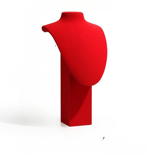 jewelry display - Red Gold Velvet Display Stand C00865 front view