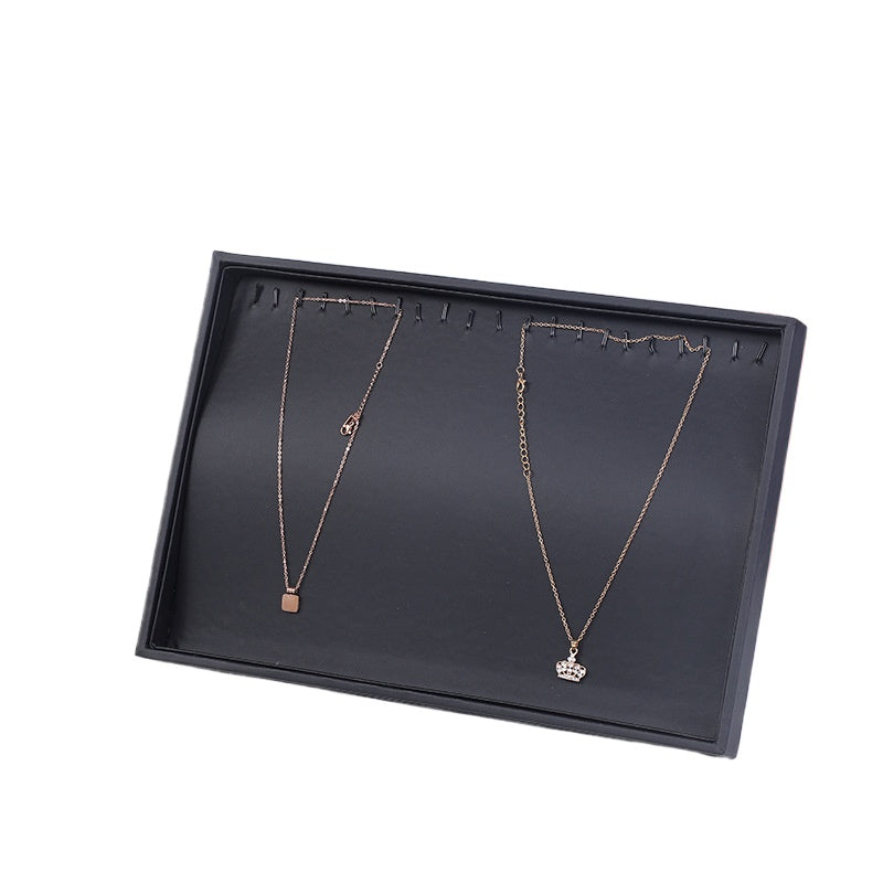 jewelry display tray - Black PU Leather Display Tray C00600 detail view
