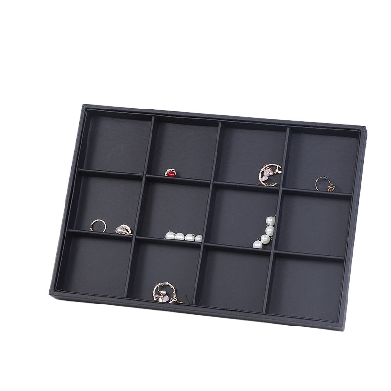 jewelry display tray - Black PU Leather Display Tray C00600 side view