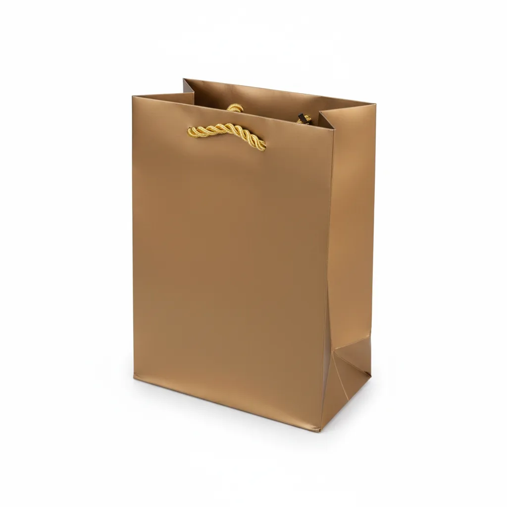 jewelry gift bags - 10-Pack Small Paper Gift Tote Bags with Rope Handles 4.25 2.25 6 in SB1645-BK detail view
