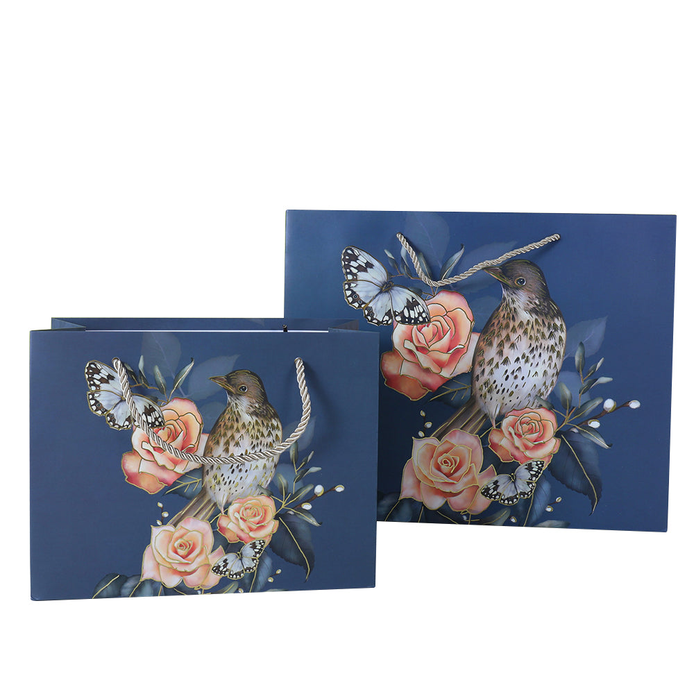 jewelry gift bags - 12 Green Paper Bags Bag SB07-P-X S detail view