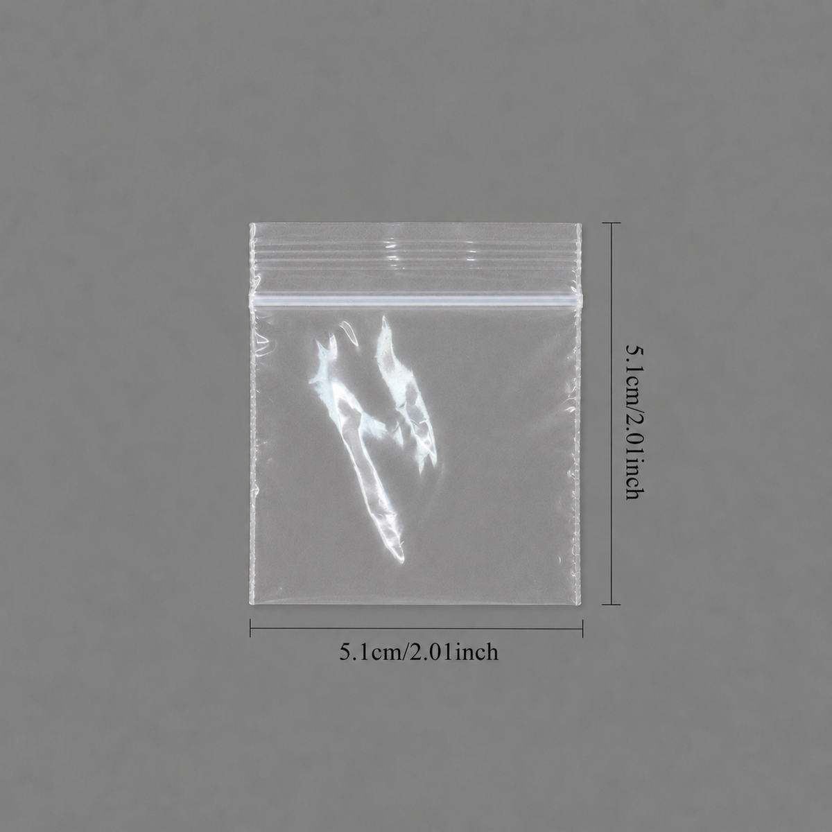 jewelry gift bags - 1000 Clear Bags PB02-22 open view