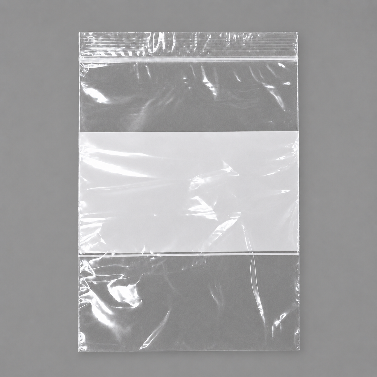 jewelry gift bags - 1000 Clear White Bags PB02-46W front view