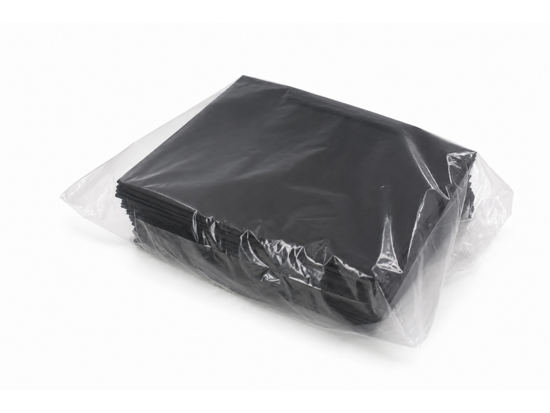 jewelry gift bags - 24-Pack Black Wholesale Gift Bags with Rope Handles 13 6 9.75 in SB25-BK detail view