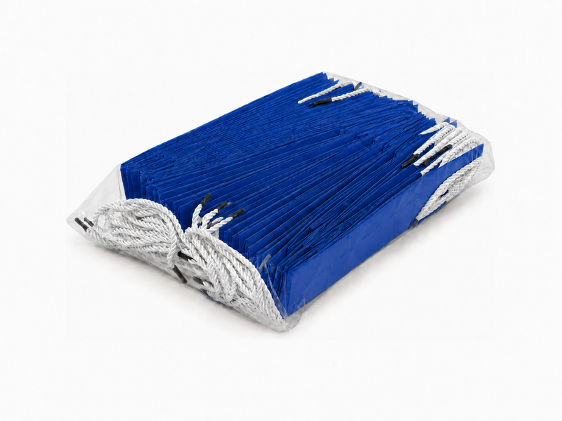 jewelry gift bags - 24-Pack Blue Small Gift Bag for Jewelry with Rope Handles 3.25 2.75 10.75 in SB24-B detail view