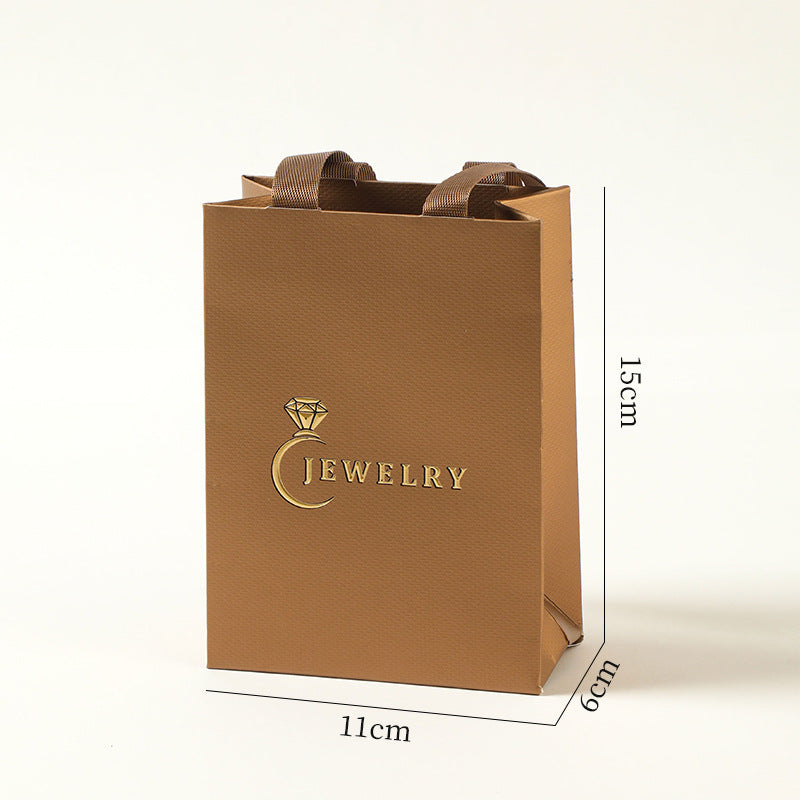jewelry gift bags - Paper Bag Necklace Ring C00297 product view 14