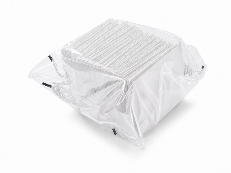 jewelry gift bags - 24-Pack White Mini Paper Gift Bags with Rope Handles 4.75 2.75 5 in SB19-W detail view
