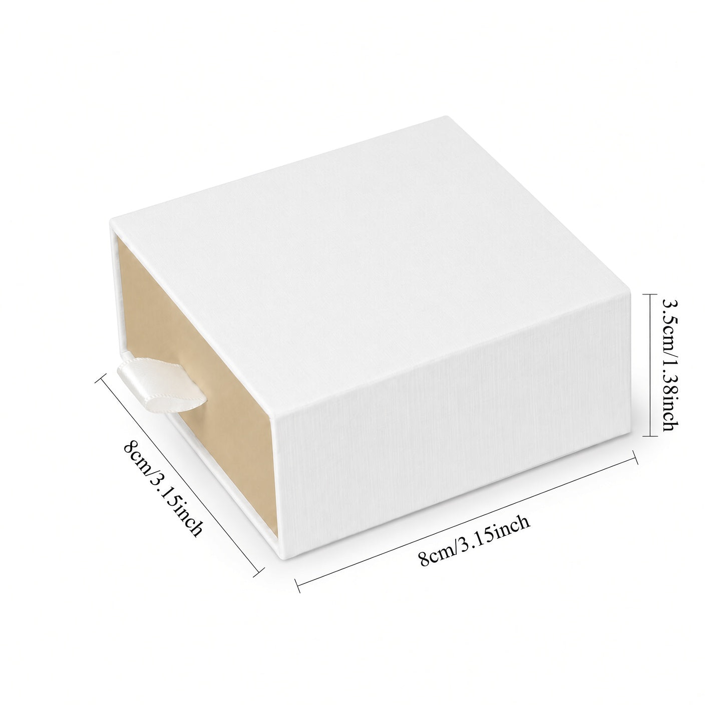White & Gold Drawer Jewelry Boxes – 24 Pack
