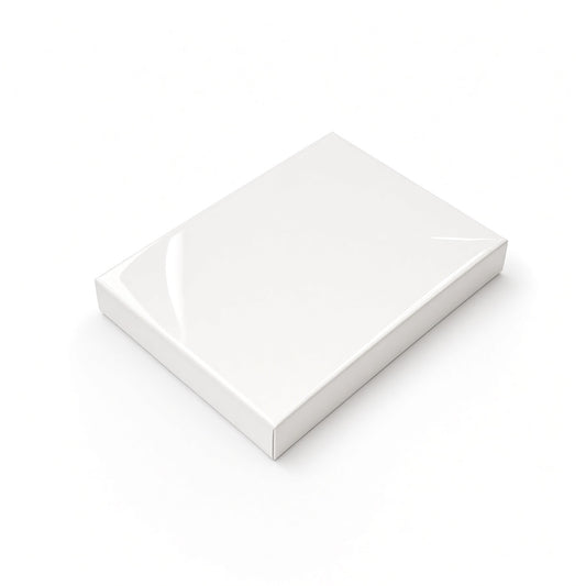 jewelry set box - White Glossy Large Jewelry Set Cotton-Filled Jewelry Box 100-Piece Pack BX2853WG open view