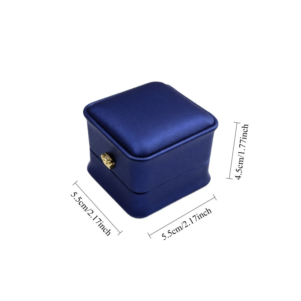 Jeweller Buy pack of 12 navy ring presentation cases designed to hold one ring per box.