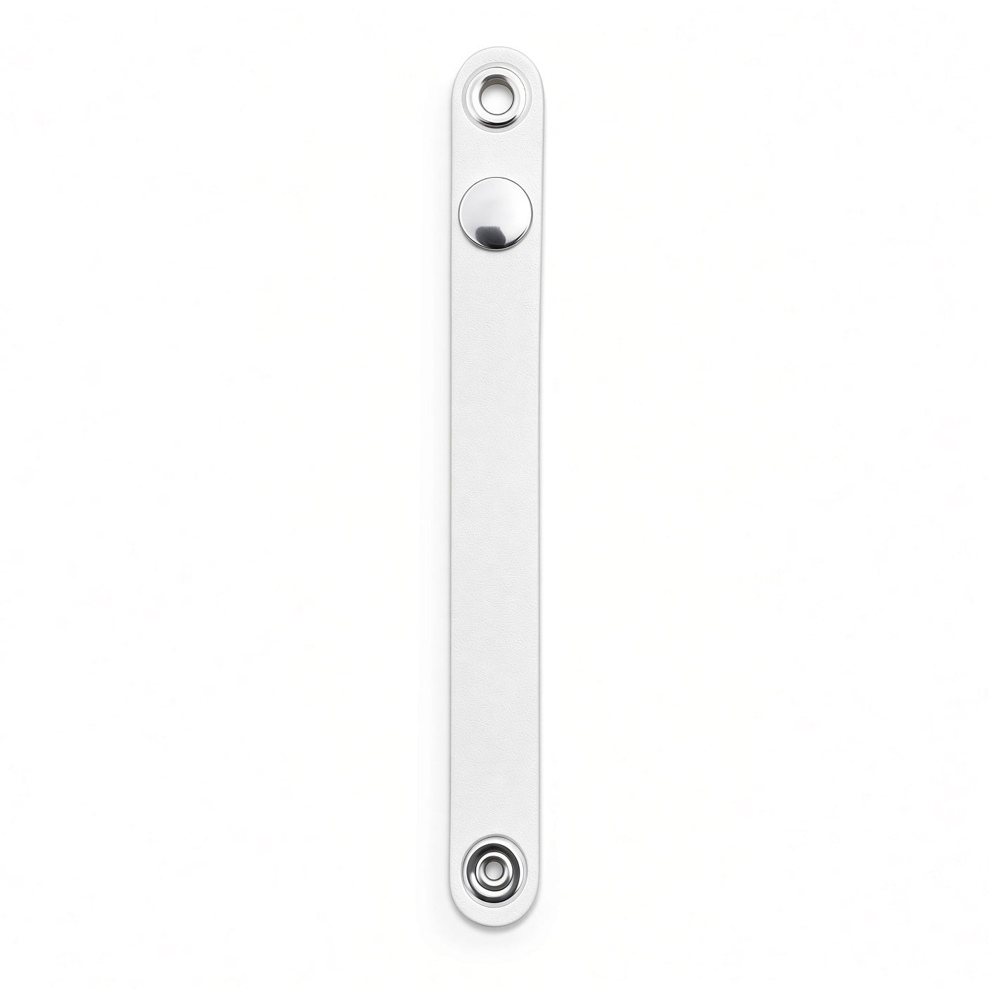 White Leather Chain Hangers – 10 Pack
