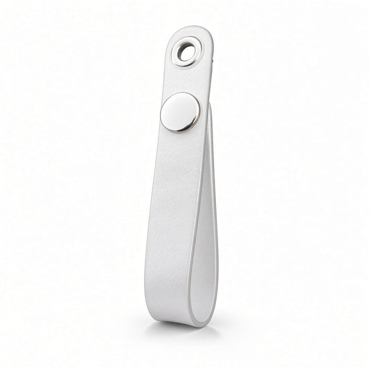 White Microfiber Leather Necklace Hangers – 10 Pack